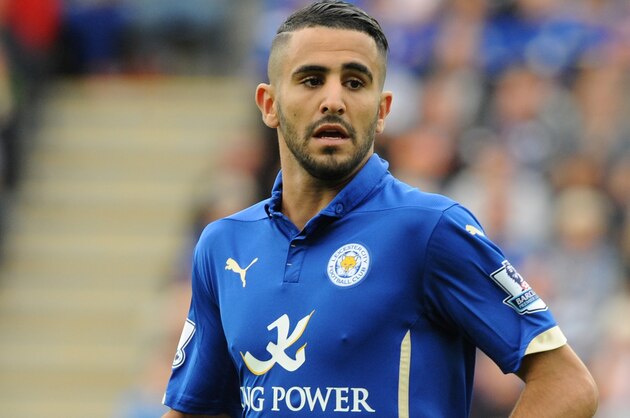 Leicester's Riyad Mahrez during the English Premier League soccer match between Leicester City and Everton at King Power Stadium, in Leicester, England, Saturday, Aug 16, 2014. (AP Photo/Rui Vieira)