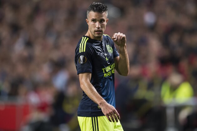 Robin van Persie of Fenerbahce during the UEFA Europa League match between Ajax and Fenerbahce on November 5, 2015 at the Amsterdam Arena in Amsterdam, The Netherlands.(Photo by VI Images via Getty Images)