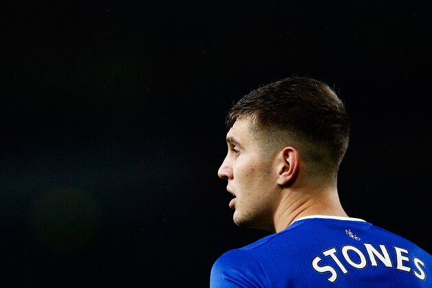 LONDON, ENGLAND - OCTOBER 24:  John Stones of Everton looks on during the Barclays Premier League match between Arsenal and Everton at Emirates Stadium on October 24, 2015 in London, England.  Photo by Dean Mouhtaropoulos/Getty Images)  (Photo by Dean Mouhtaropoulos/Getty Images)