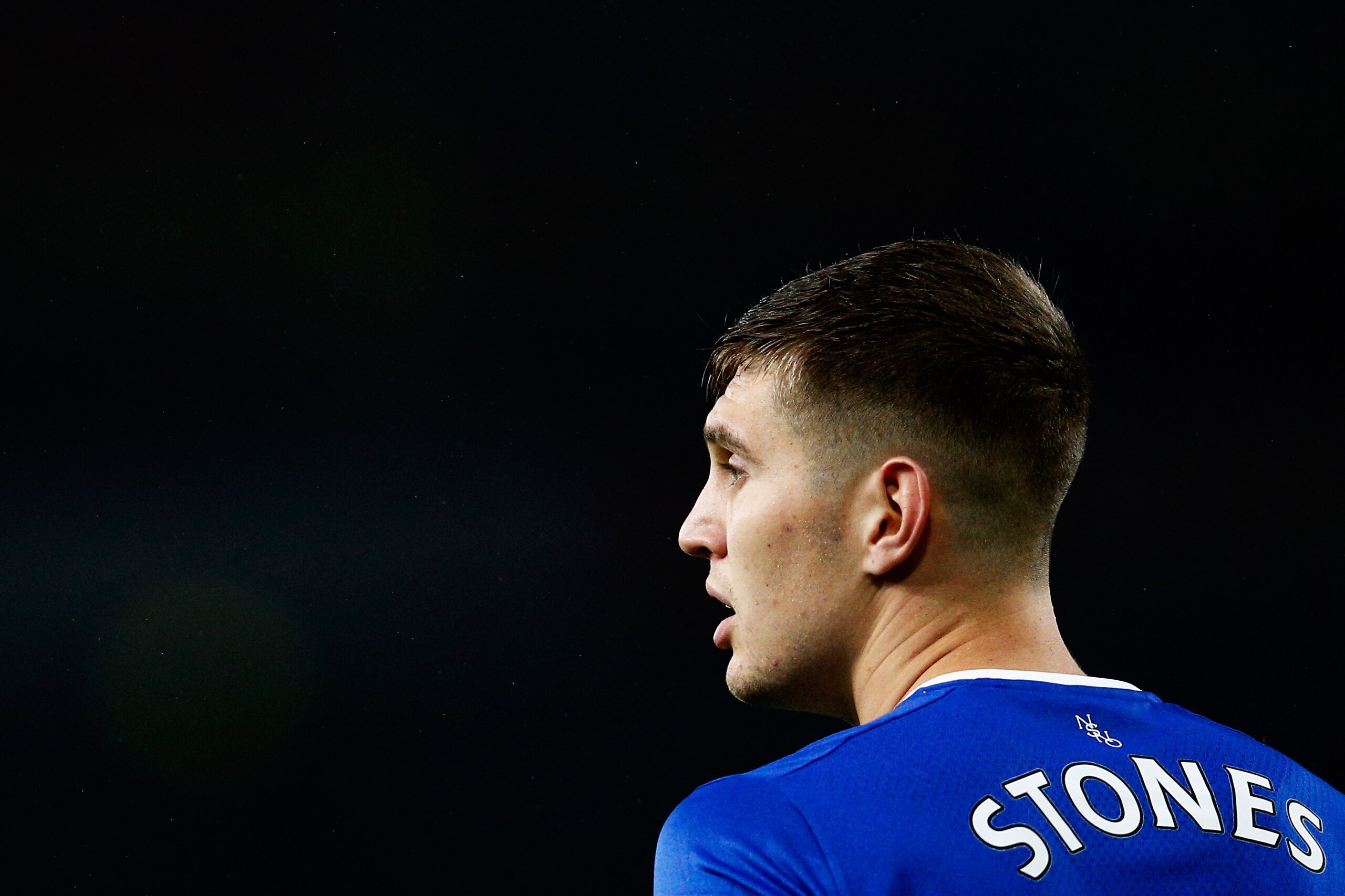 LONDON, ENGLAND - OCTOBER 24:  John Stones of Everton looks on during the Barclays Premier League match between Arsenal and Everton at Emirates Stadium on October 24, 2015 in London, England.  Photo by Dean Mouhtaropoulos/Getty Images)  (Photo by Dean Mouhtaropoulos/Getty Images)