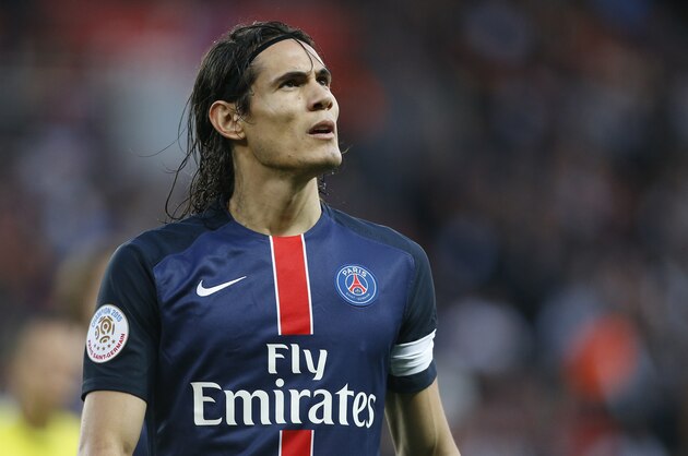 PARIS, FRANCE - NOVEMBER 7: Edinson Cavani of PSG looks on during the French Ligue 1 match between Paris Saint-Germain (PSG) and Toulouse FC (TFC) at Parc des Princes stadium on November 7, 2015 in Paris, France. (Photo by Jean Catuffe/Getty Images)