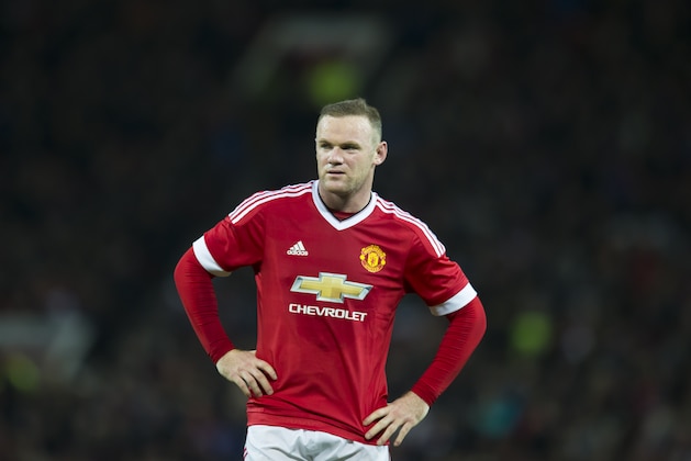 Manchester United's Wayne Rooney during the English League Cup soccer match berween Manchester United and Middlesbrough at Old Trafford Stadium, Manchester, England, Wednesday Oct. 28, 2015. (AP Photo/Jon Super)