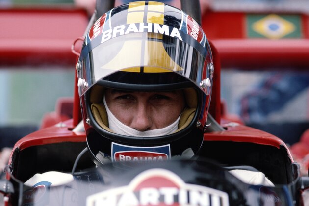 Carlos Pace, driver of the #8 Martini Racing Brabham BT45 Alfa Romeo 3.0 B12 during practice for the Grand Prix of Monaco on 29th May 1976 on the streets of the Principality of Monaco in Monte Carlo, Monaco. (Photo by Tony Duffy/Getty Images)