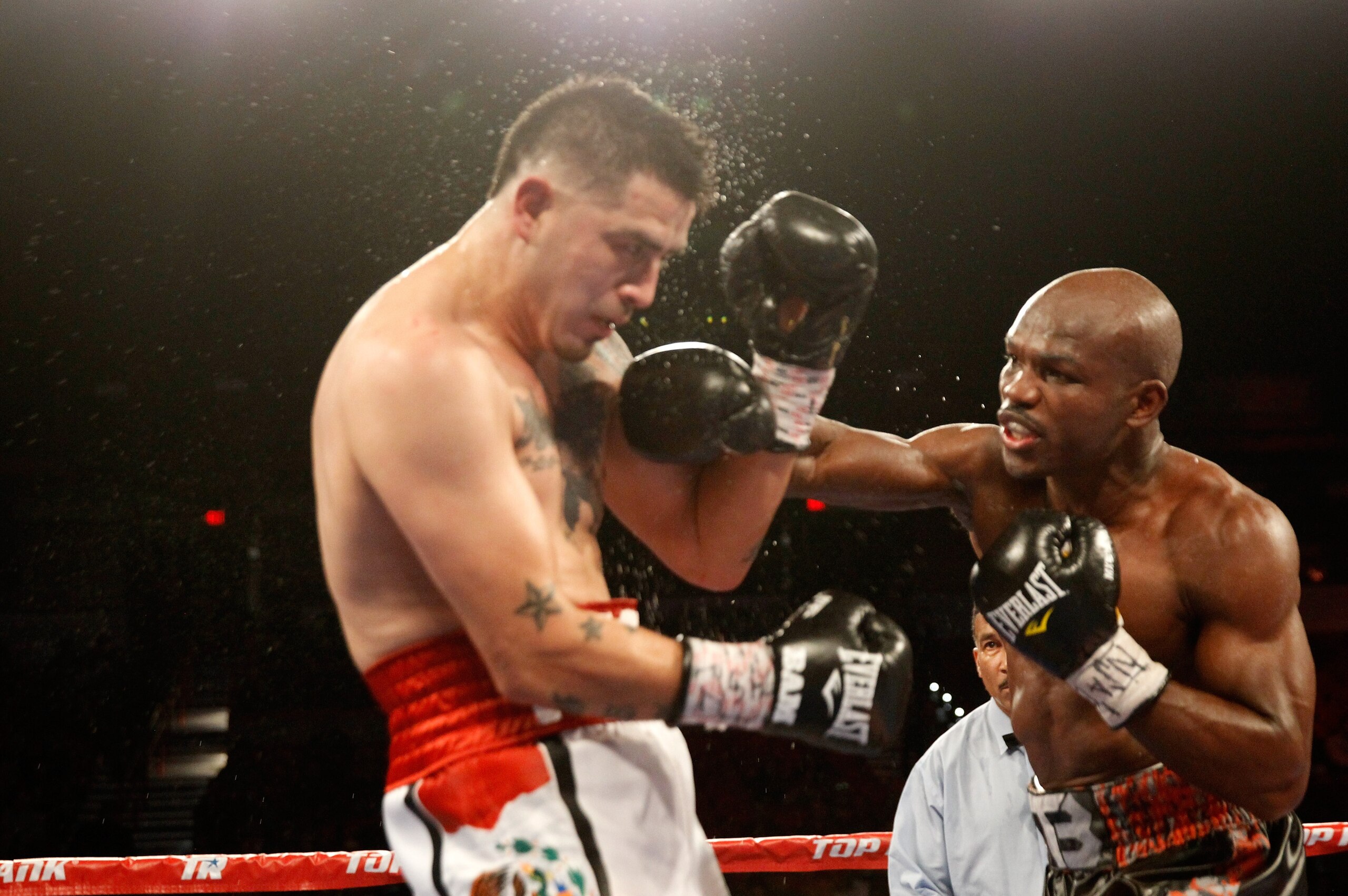 LAS VEGAS, NV - NOVEMBER 07: WBO welterweight champion Timothy Bradley Jr. (R) connects with a punch on Brandon Rios during their title fight at the Thomas & Mack Center on November 7, 2015 in Las Vegas, Nevada. (Photo by Steve Marcus/Getty Images) LAS VEGAS, NV - NOVEMBER 07: WBO welterweight champion Timothy Bradley Jr. (R) connects with a punch on Brandon Rios during their title fight at the Thomas & Mack Center on November 7, 2015 in Las Vegas, Nevada. (Photo by Steve Marcus/Getty Images)