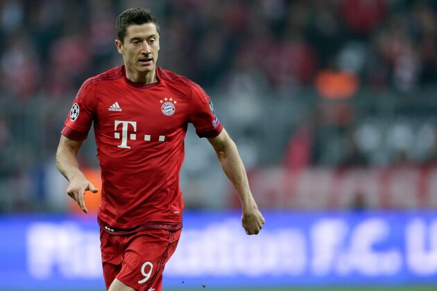 Robert Lewandowski of Bayern Munchen during the Champion League group F match between FC Bayern Munich and Arsenal FC on November 4, 2015 at the Allianz Arena in Munich, Germany(Photo by VI Images via Getty Images)