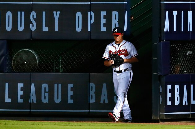 ATLANTA, GA - SEPTEMBER 17:  Craig Kimbrel #46 of the Atlanta Braves leaves the bullpen to pitch in the ninth inning against the Washington Nationals at Turner Field on September 17, 2014 in Atlanta, Georgia.  (Photo by Kevin C. Cox/Getty Images)