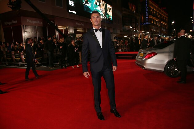 Cristiano Ronaldo poses for photographers upon arrival at the world premiere of the film 'Ronaldo, in London, Monday, Nov. 9, 2015. (Photo by Joel Ryan/Invision/AP)