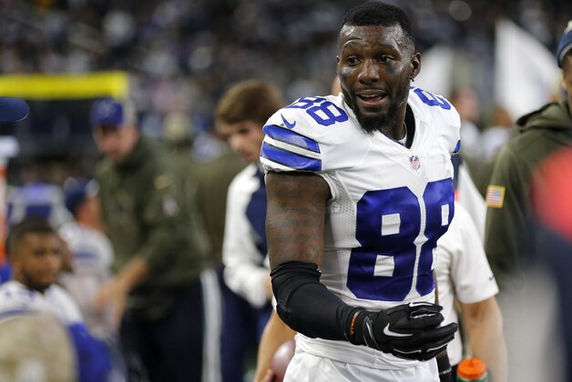 Dallas Cowboys' Dez Bryant (88) stands on the sideline during overtime of second an NFL football game against the Philadelphia Eagles on Sunday, Nov. 8, 2015, in Arlington, Texas. The Eagles won 33-27. AP Photo/Brandon Wade)