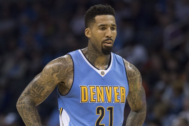 OKLAHOMA CITY, OK - OCTOBER 18: Wilson Chandler #21 of the Denver Nuggets during the third quarter of a NBA preseason game against the Oklahoma City Thunder at the Chesapeake Energy Arena on October 18, 2015 in Oklahoma City, Oklahoma. NOTE TO USER: User expressly acknowledges and agrees that, by downloading and or using this photograph, User is consenting to the terms and conditions of the Getty Images License Agreement. (Photo by J Pat Carter/Getty Images) OKLAHOMA CITY, OK - OCTOBER 18: Wilson Chandler #21 of the Denver Nuggets during the third quarter of a NBA preseason game against the Oklahoma City Thunder at the Chesapeake Energy Arena on October 18, 2015 in Oklahoma City, Oklahoma. NOTE TO USER: User expressly acknowledges and agrees that, by downloading and or using this photograph, User is consenting to the terms and conditions of the Getty Images License Agreement. (Photo by J Pat Carter/Getty Images)