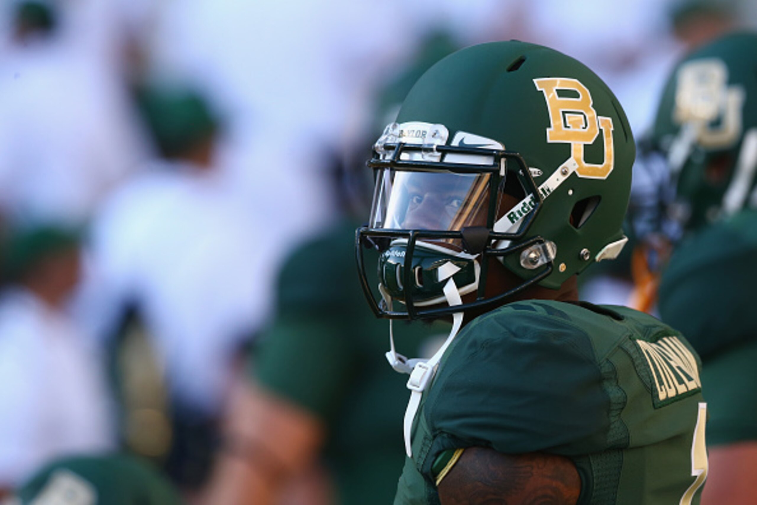 WACO, TX - SEPTEMBER 12:  Corey Coleman #1 of the Baylor Bears before a game against the Lamar Cardinals at McLane Stadium on September 12, 2015 in Waco, Texas.  (Photo by Ronald Martinez/Getty Images)