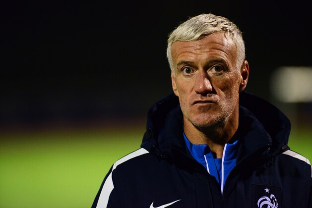 CLAIREFONTAINE, FRANCE - NOVEMBER 10:  France head coach Didier Deschamps during the second training session four days ahead of the friendly match against Germany on November 10, 2015 in Clairefontaine, France.  (Photo by Frederic Stevens/Getty Images)