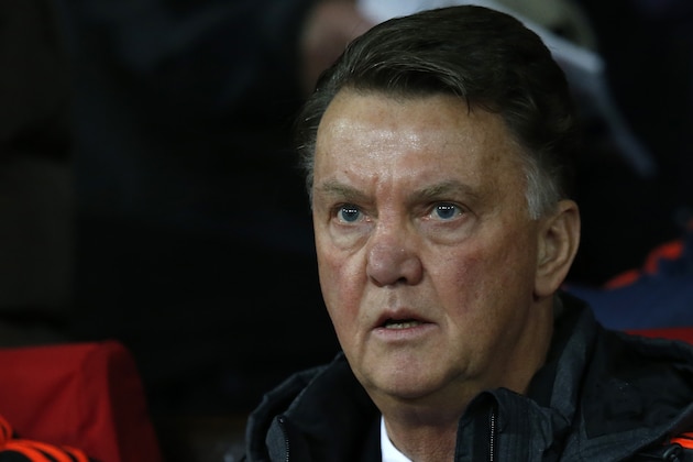 Manchester United's manager Louis van Gaal looks on ahead of the Champions League Group B soccer match between Manchester United and CSKA Moskva at Old Trafford Stadium, Manchester, England, Tuesday, Nov. 3, 2015. (AP Photo/Jon Super)