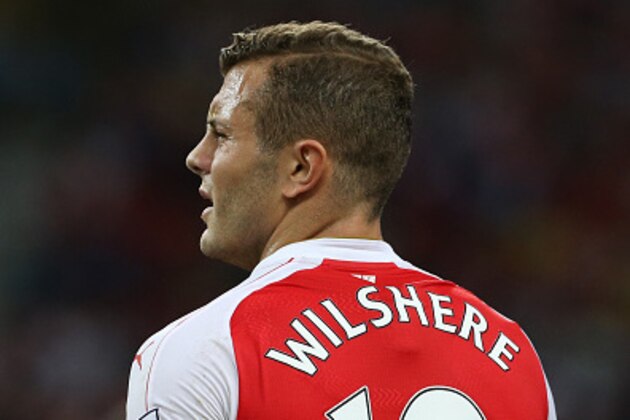SINGAPORE - JULY 18:  Jack Wilshere of Arsenal reacts during the Barclays Asia Trophy match between Arsenal and Everton at the National Stadium on July 18, 2015 in Singapore.  (Photo by Lionel Ng/Getty Images)