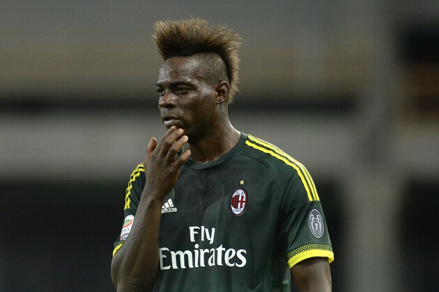UDINE, ITALY - SEPTEMBER 22:  Mario Balotelli  of AC Milan looks on during the Serie A match between Udinese Calcio and AC Milan at Stadio Friuli on September 22, 2015 in Udine, Italy.  (Photo by Dino Panato/Getty Images)