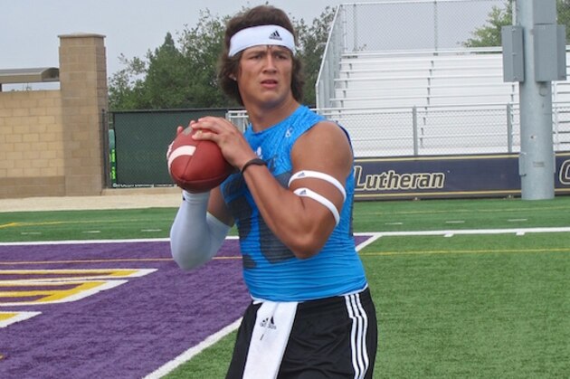 California athlete Victor Viramontes totaled five touchdowns in his final high school game.