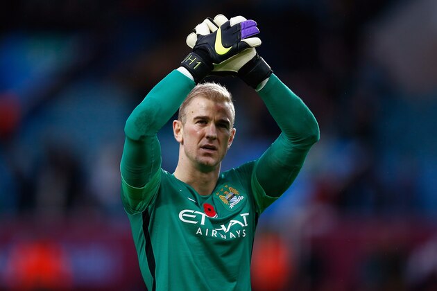 BIRMINGHAM, ENGLAND - NOVEMBER 08: Joe Hart of Manchester City applauds the fans following the Barclays Premier League match between Aston Villa and Manchester City at Villa Park on November 8, 2015 in Birmingham, England. (Photo by Laurence Griffiths/Getty Images) BIRMINGHAM, ENGLAND - NOVEMBER 08: Joe Hart of Manchester City applauds the fans following the Barclays Premier League match between Aston Villa and Manchester City at Villa Park on November 8, 2015 in Birmingham, England. (Photo by Laurence Griffiths/Getty Images)