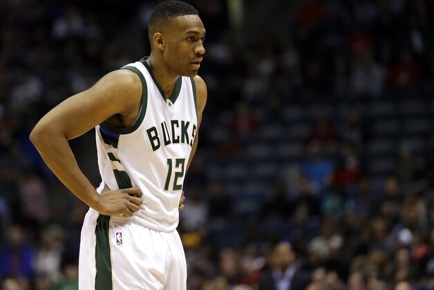 Milwaukee Bucks' Jabari Parker during an NBA basketball game against the Brooklyn Nets Saturday, Nov. 7, 2015, in Milwaukee. (AP Photo/Aaron Gash)