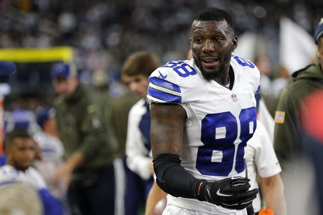 Dallas Cowboys' Dez Bryant (88) stands on the sideline during overtime of second an NFL football game against the Philadelphia Eagles on Sunday, Nov. 8, 2015, in Arlington, Texas. The Eagles won 33-27. AP Photo/Brandon Wade)