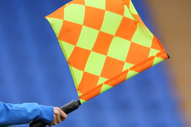 Croatian assistant referee Sanja Rodjak-Karsic is pictured during the Croatian First Division league match between Lokomotiva and Osijek in Zagreb on October 31 ,2015. Sanja Rodjak-Karsic is the first female referee in the Croatian First Division. AFP PHOTO/STRINGER        (Photo credit should read -/AFP/Getty Images)
