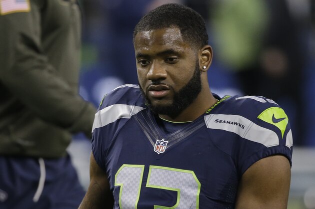 Seattle Seahawks wide receiver Chris Matthews before an NFL football game against the Arizona Cardinals, Sunday, Nov. 15, 2015, in Seattle. (AP Photo/Elaine Thompson)