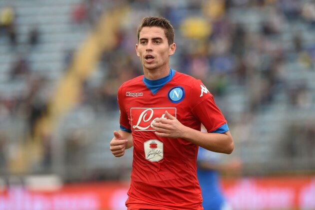 EMPOLI, ITALY - SEPTEMBER 13:  Jorginho Jorge Luiz of Napoli in action during the Serie A match between Empoli FC - SSC Napoli at Stadio Carlo Castellani on September 13, 2015 in Empoli, Italy.  (Photo by Francesco Pecoraro/Getty Images)