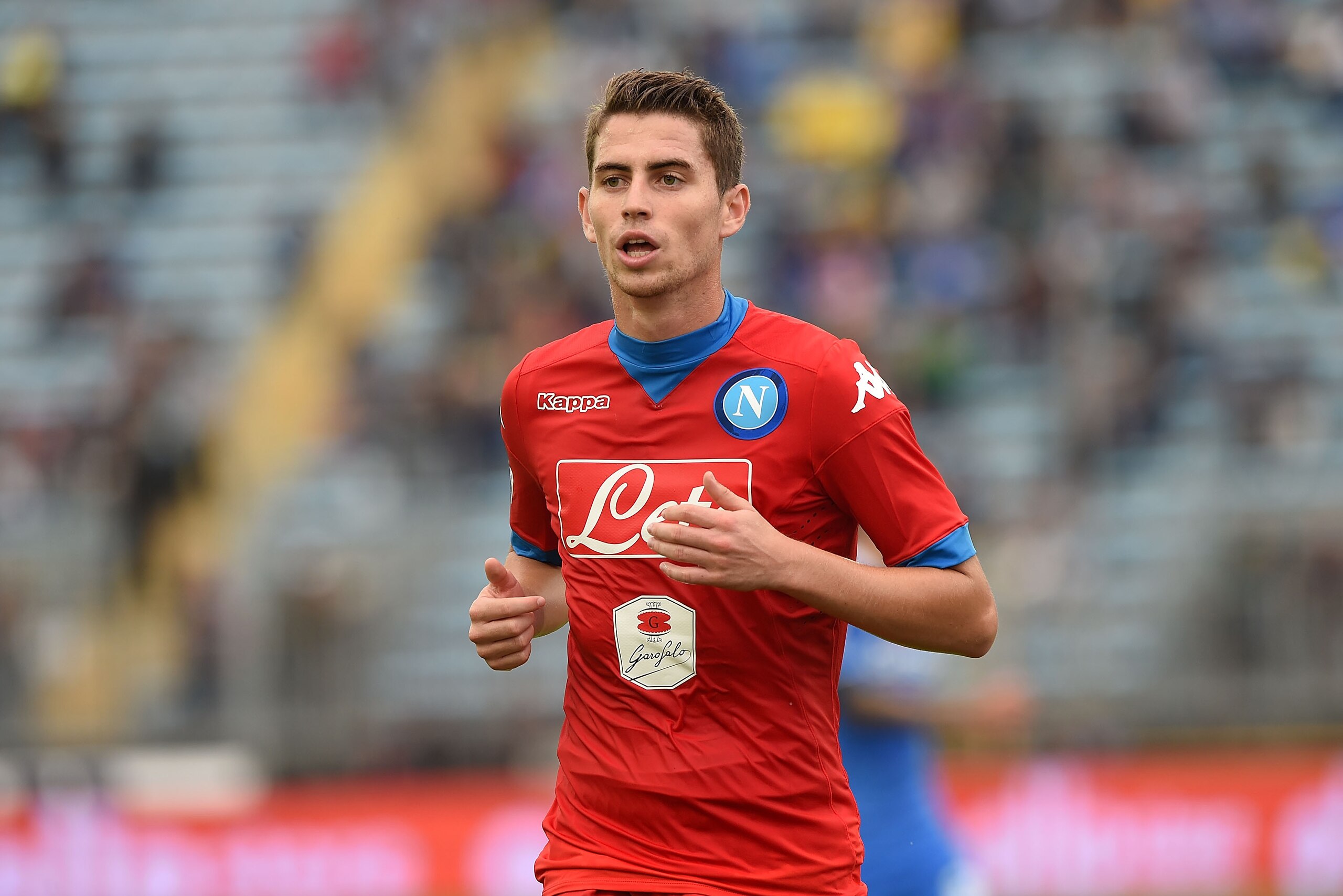 EMPOLI, ITALY - SEPTEMBER 13:  Jorginho Jorge Luiz of Napoli in action during the Serie A match between Empoli FC - SSC Napoli at Stadio Carlo Castellani on September 13, 2015 in Empoli, Italy.  (Photo by Francesco Pecoraro/Getty Images)