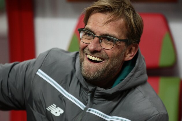 Liverpool’s coach Jurgen Klopp watches  a Europa League Group B soccer match between Rubin and Liverpool in Kazan, Russia, Thursday, Nov. 5, 2015. (AP Photo/Nikolai Alexandrov)