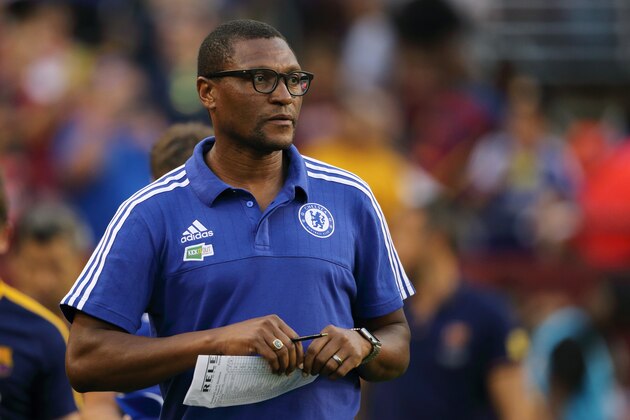 LANDOVER, UNITED STATES - JULY 28:  Chelsea Technical Director Michael Emenalo during the International Champions Cup match between Barcelona and Chelsea at FedExField on July 28, 2015 in Landover, Maryland.  (Photo by Matthew Ashton - AMA/Getty Images)