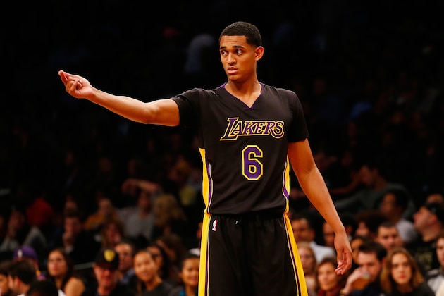 NEW YORK, NY - NOVEMBER 06: Jordan Clarkson #6 of the Los Angeles Lakers in action against the Brooklyn Nets 104-98 at the Barclays Center on November 6, 2015 in Brooklyn borough of New York City. Lakers defeated the Nets 104-98. NOTE TO USER: User expressly acknowledges and agrees that, by downloading and or using this photograph, User is consenting to the terms and conditions of the Getty Images License Agreement. (Photo by Mike Stobe/Getty Images) NEW YORK, NY - NOVEMBER 06: Jordan Clarkson #6 of the Los Angeles Lakers in action against the Brooklyn Nets 104-98 at the Barclays Center on November 6, 2015 in Brooklyn borough of New York City. Lakers defeated the Nets 104-98. NOTE TO USER: User expressly acknowledges and agrees that, by downloading and or using this photograph, User is consenting to the terms and conditions of the Getty Images License Agreement. (Photo by Mike Stobe/Getty Images)