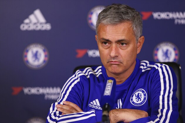 COBHAM, ENGLAND - NOVEMBER 20:  Chelsea manager Jose Mourinho talks to the media during a press conference at Chelsea Training Ground on November 20, 2015 in Cobham, England.  (Photo by Ian Walton/Getty Images)