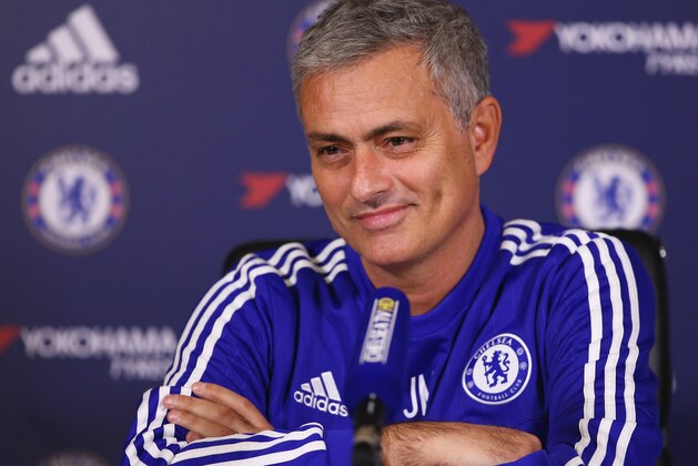 COBHAM, ENGLAND - NOVEMBER 20:  Chelsea manager Jose Mourinho talks to the media during a press conference at Chelsea Training Ground on November 20, 2015 in Cobham, England.  (Photo by Ian Walton/Getty Images)