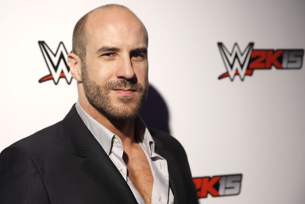WWE Superstar Cesaro attends the WWE 2K15 SummerSlam Confidential Panel at Club Nokia, on Saturday, August 16, 2014 in Los Angeles. (Photo by Todd Williamson/Invision for 2K/AP Images)