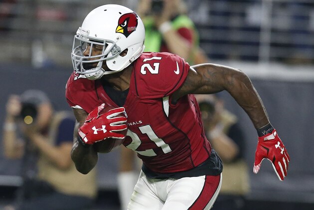 Arizona Cardinals cornerback Patrick Peterson (21) in the first half during an NFL football game, Sunday, Nov. 22, 2015, in Glendale, Ariz. (AP Photo/Rick Scuteri)