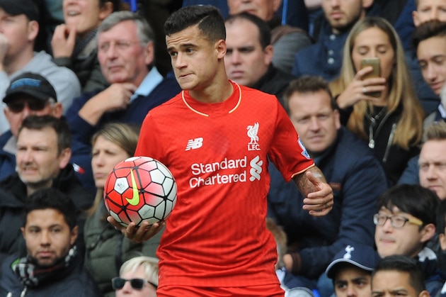 Liverpool’s Philippe Coutinho during the English Premier League soccer match between Tottenham Hotspur and Liverpool at the White Hart Lane, London, England, Saturday, Oct. 17, 2015. (AP Photo/Rui Vieira)