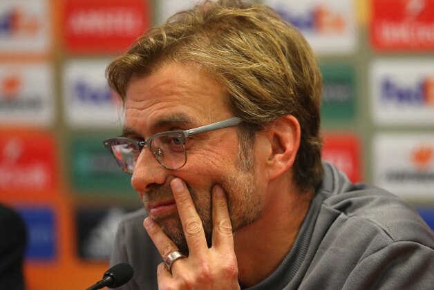 LIVERPOOL, ENGLAND - NOVEMBER 25:  Jurgen Klopp the manager of Liverpool FC faces the media during a press conference at Melwood Training Complex on November 25, 2015 in Liverpool, United Kingdom.  (Photo by Alex Livesey/Getty Images)