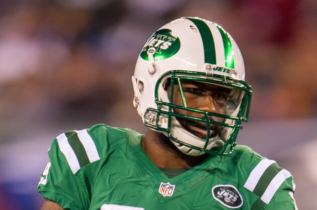 Nov 12, 2015; East Rutherford, NJ, USA;  New York Jets cornerback Darrelle Revis (24) in the second half at MetLife Stadium. The Bills defeated the Jets 22-17 Mandatory Credit: William Hauser-USA TODAY Sports