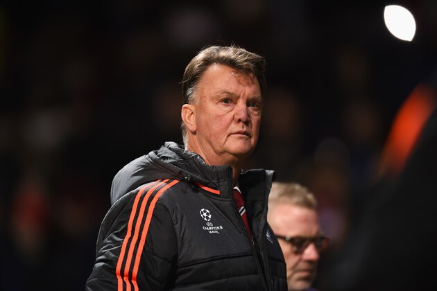 MANCHESTER, ENGLAND - NOVEMBER 25:  Louis van Gaal manager of Manchester United looks on after the UEFA Champions League Group B match between Manchester United FC and PSV Eindhoven at Old Trafford on November 25, 2015 in Manchester, United Kingdom.  (Photo by Michael Regan/Getty Images)