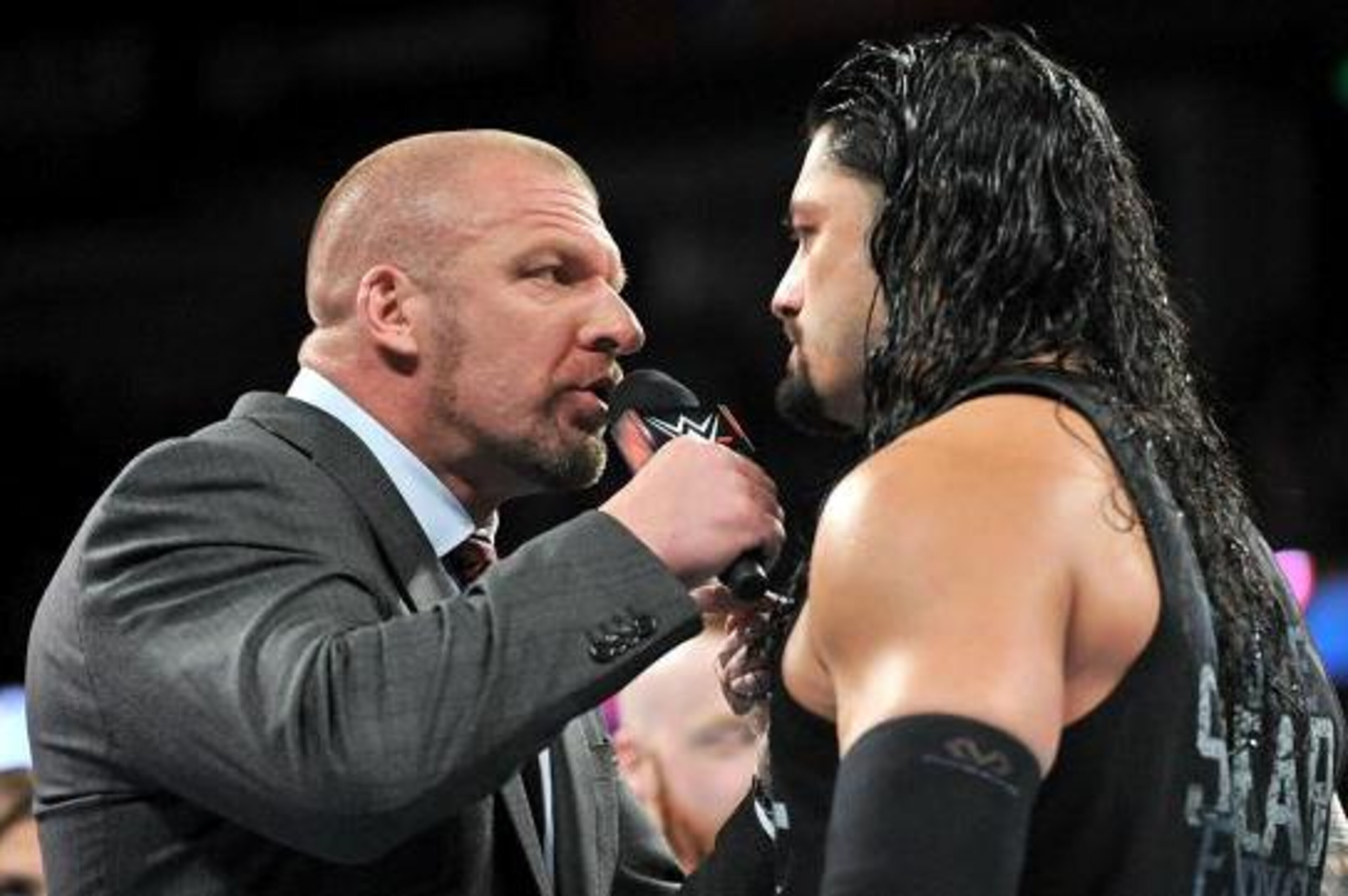 Triple H and Roman Reigns are on a collision course for a match at WrestleMania 32. Triple H and Roman Reigns are on a collision course for a match at WrestleMania 32.