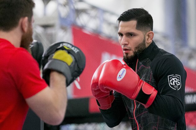 SEOUL, SOUTH KOREA - NOVEMBER 25:  Jorge Masvidal holds an open workout for fans and media during UFC Fight Night Open Workouts at Times Square on November 25, 2015 in Seoul, South Korea.  (Photo by Han Myung-Gu / Zuffa LLC/Zuffa LLC via Getty Images)