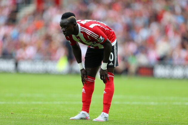 SOUTHAMPTON, ENGLAND - AUGUST 30:  Sadio Mane of Southampton during the Barclays Premier League match between Southampton and Norwich City on August 30, 2015 in Southampton, United Kingdom.  (Photo by Catherine Ivill - AMA/Getty Images)