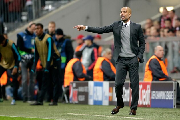 coach Josep Guardiola of Bayern Munchen during the Champion League group F match between FC Bayern Munich and Arsenal FC on November 4, 2015 at the Allianz Arena in Munich, Germany(Photo by VI Images via Getty Images)