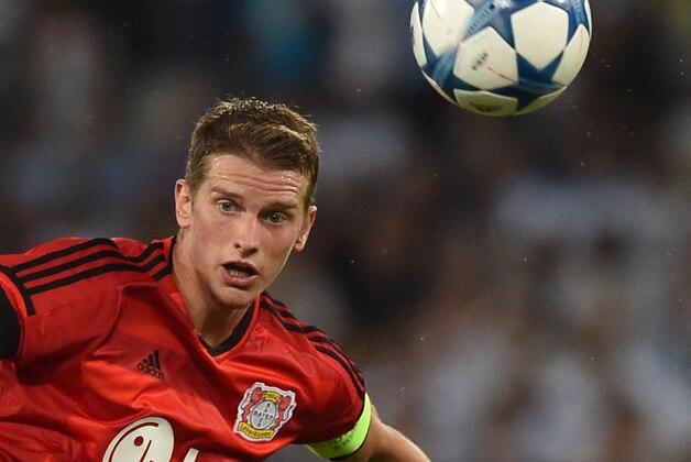 ROME, ITALY - AUGUST 18:  Lars Bender of Bayer Leverkusen in action during the UEFA Champions League qualifying round play off first leg match between SS Lazio and Bayer Leverkusen at Olimpico Stadium on August 18, 2015 in Rome, Italy.  (Photo by Giuseppe Bellini/Getty Images)