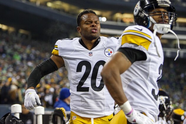 Nov 29, 2015; Seattle, WA, USA; Pittsburgh Steelers strong safety Will Allen (20) reacts after a fourth quarter touchdown by the Seattle Seahawks at CenturyLink Field.  Seattle defeated Pittsburgh, 39-30. Mandatory Credit: Joe Nicholson-USA TODAY Sports