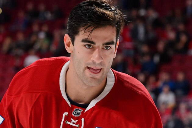 MONTREAL, QC - OCTOBER 20:  Max Pacioretty #67 of the Montreal Canadiens looks on during the warmup period prior to the NHL game against the St. Louis Blues at the Bell Centre on October 20, 2015 in Montreal, Quebec, Canada.  The Montreal Canadiens defeated the St. Louis Blues 3-0.  (Photo by Minas Panagiotakis/Getty Images)