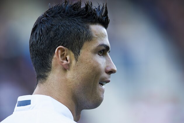 EIBAR, SPAIN - NOVEMBER 29:  Cristiano Ronaldo of Real Madrid reacts during the La Liga match between SD Eibar and Real Madrid at Ipurua Municipal Stadium at Ipurua Municipal Stadium on November 29, 2015 in Eibar, Spain.  (Photo by Juan Manuel Serrano Arce/Getty Images)