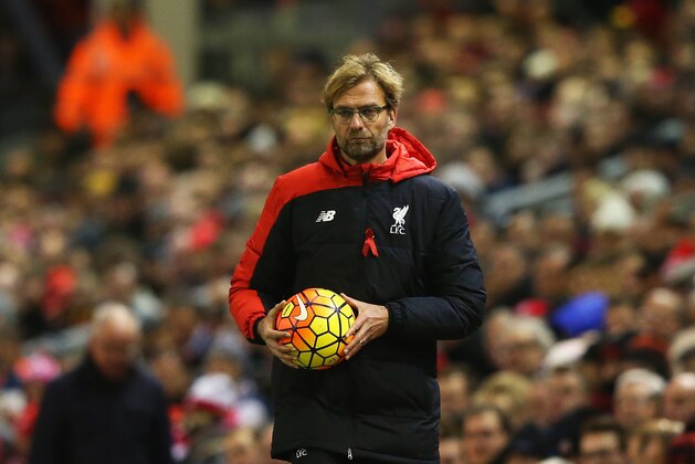 LIVERPOOL, ENGLAND - NOVEMBER 29: Jurgen Klopp manager of Liverpool holds the match ball during the Barclays Premier League match between Liverpool and Swansea City at Anfield on November 29, 2015 in Liverpool, England. (Photo by Alex Livesey/Getty Images) LIVERPOOL, ENGLAND - NOVEMBER 29: Jurgen Klopp manager of Liverpool holds the match ball during the Barclays Premier League match between Liverpool and Swansea City at Anfield on November 29, 2015 in Liverpool, England. (Photo by Alex Livesey/Getty Images)