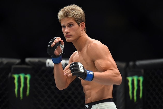 HOUSTON, TX - OCTOBER 03: Sage Northcutt looks to strike Francisco Trevino in their lightweight bout during the UFC 192 event at the Toyota Center on October 3, 2015 in Houston, Texas. (Photo by Jeff Bottari/Zuffa LLC/Zuffa LLC via Getty Images) HOUSTON, TX - OCTOBER 03: Sage Northcutt looks to strike Francisco Trevino in their lightweight bout during the UFC 192 event at the Toyota Center on October 3, 2015 in Houston, Texas. (Photo by Jeff Bottari/Zuffa LLC/Zuffa LLC via Getty Images)
