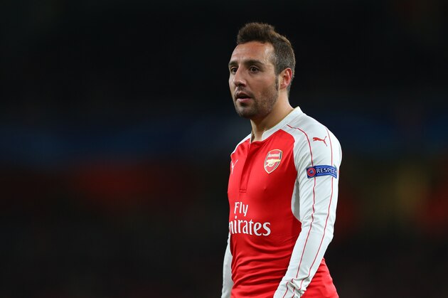 LONDON, ENGLAND - NOVEMBER 24:  Santi Cazorla of Arsenal during the UEFA Champions League match between Arsenal and Dinamo Zagreb at the Emirates Stadium on November 24, 2015 in London, United Kingdom.  (Photo by Catherine Ivill - AMA/Getty Images)