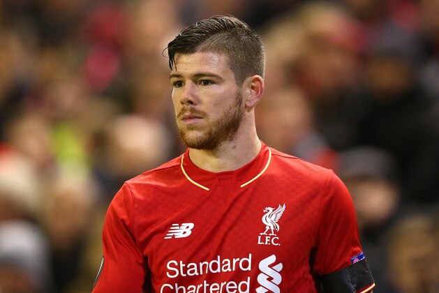 LIVERPOOL, ENGLAND - NOVEMBER 26:  Alberto Moreno of Liverpool FC during the UEFA Europa League match between Liverpool FC and FC Girondins de Bordeaux at Anfield on November 26, 2015 in Liverpool, United Kingdom.  (Photo by Alex Livesey/Getty Images)