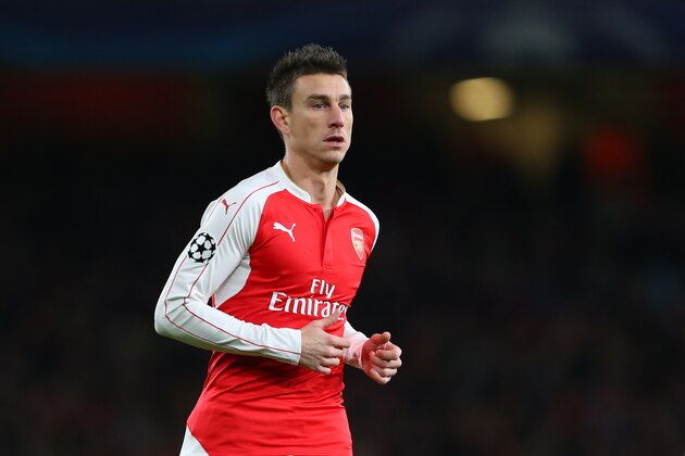 LONDON, ENGLAND - NOVEMBER 24:  Laurent Koscielny of Arsenal during the UEFA Champions League match between Arsenal and Dinamo Zagreb at the Emirates Stadium on November 24, 2015 in London, United Kingdom.  (Photo by Catherine Ivill - AMA/Getty Images)